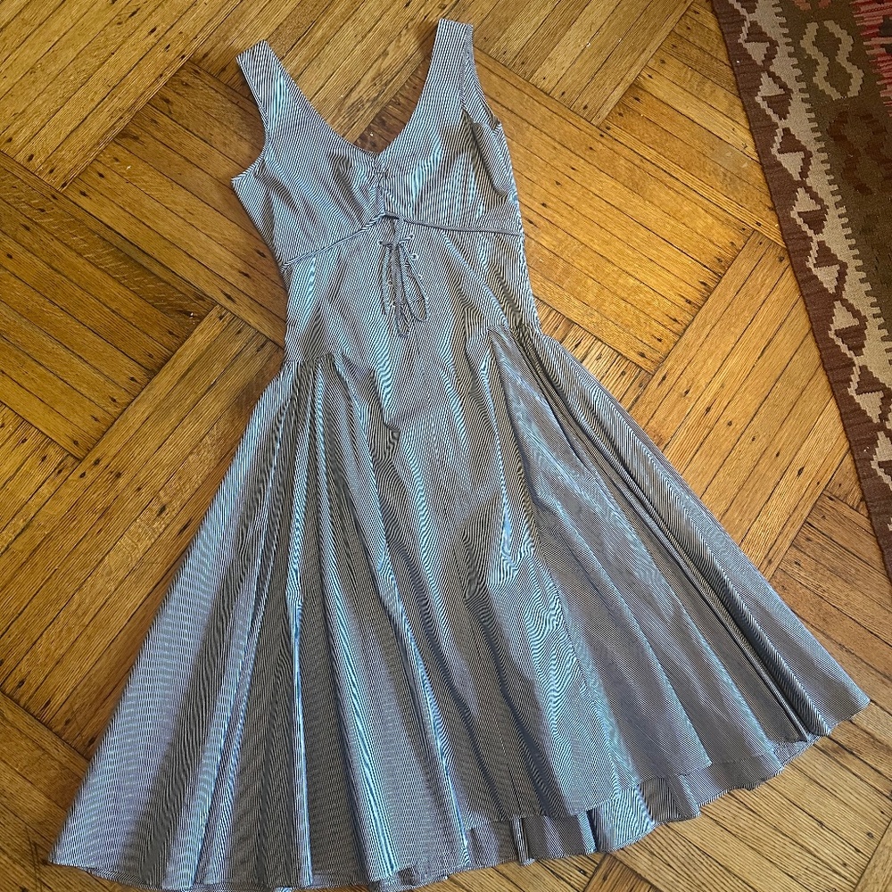 JW Anderson striped corset dress